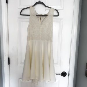 Francescas cream/white lace dress